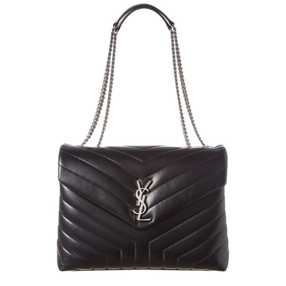 Saint Laurent Loulou Medium Matelasse Y Leather Chain Satchel